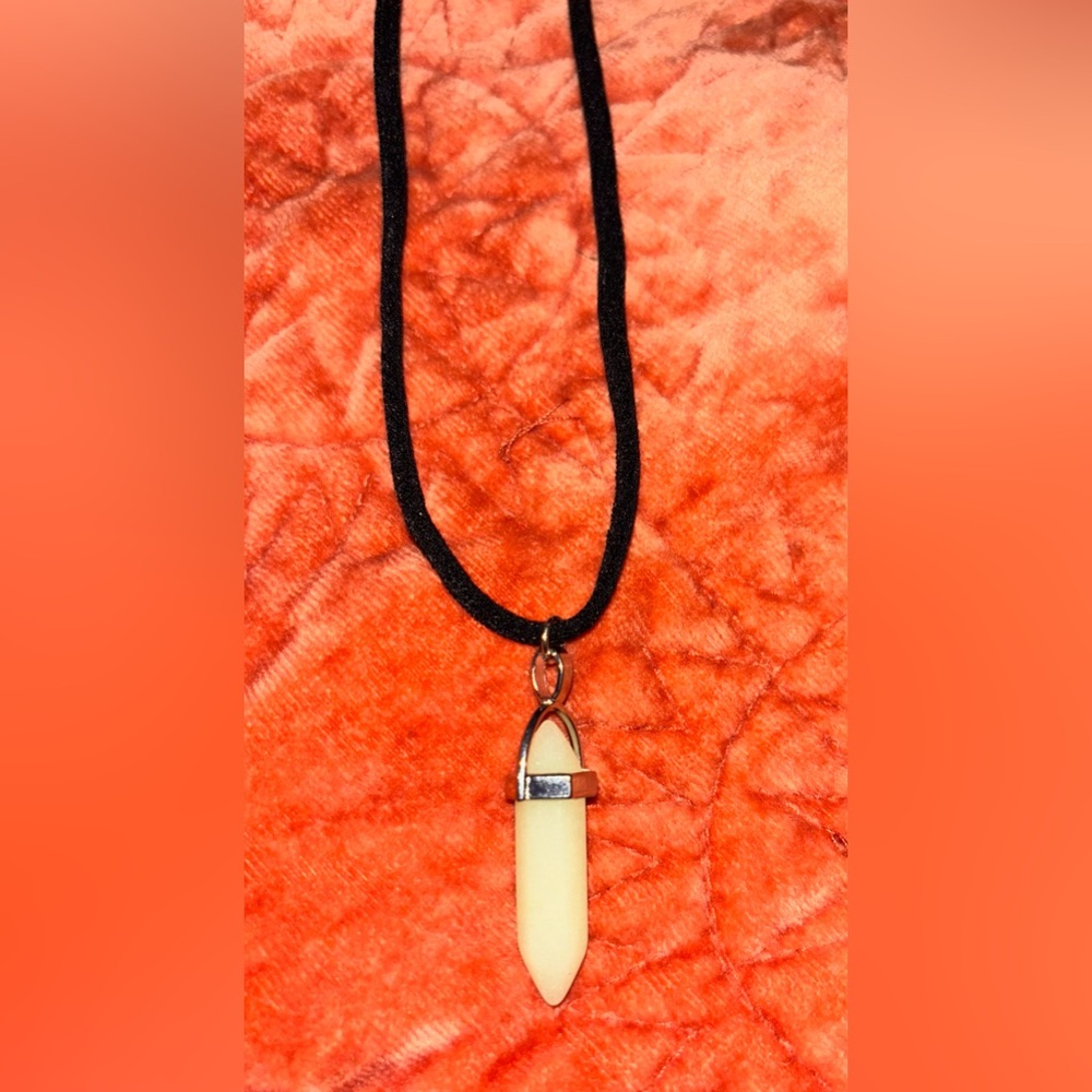 Handmade Glow in the Dark Stone on an Adjustable Stretch Choker